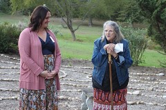 BCHH-Open-House-Heather-Conner-with-Barbara-Burnett-blessing-labyrinth
