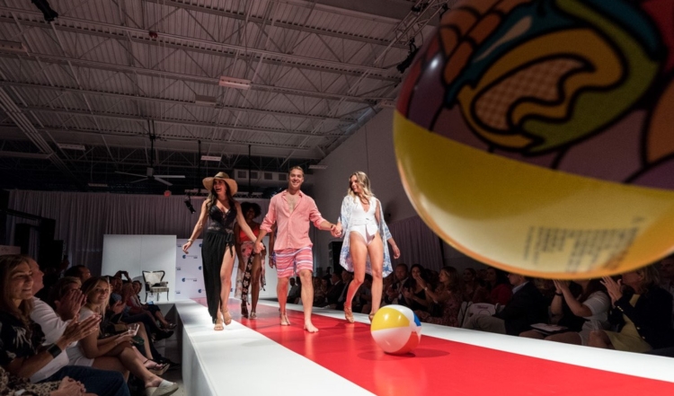 Ryan Sneddon and models on Runway