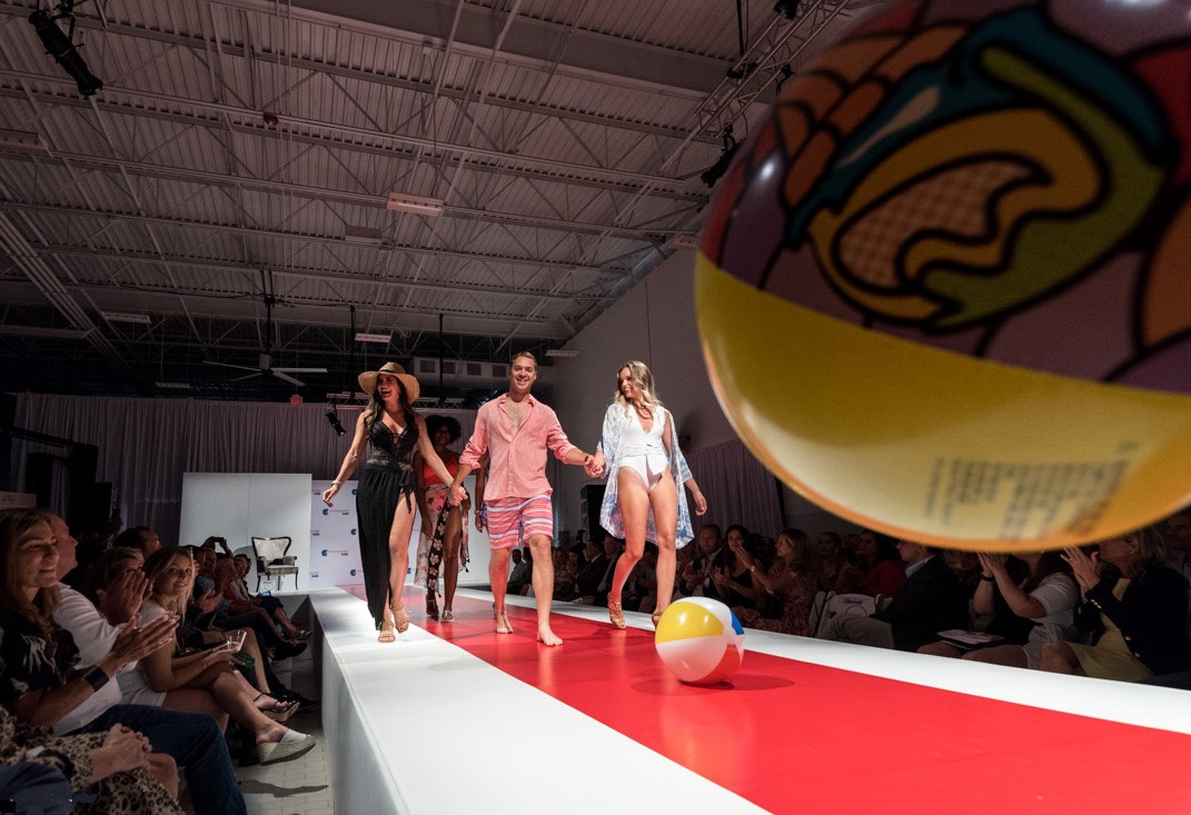 Ryan Sneddon and models on Runway