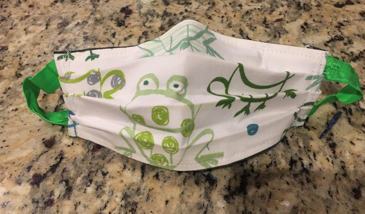 A face mask made by Face Masks for Maryland.
