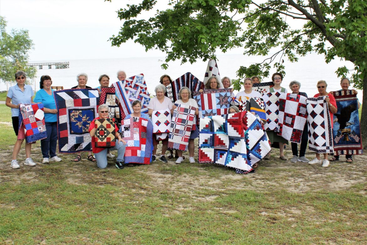 200th patriotic quilt for hospice veterans
