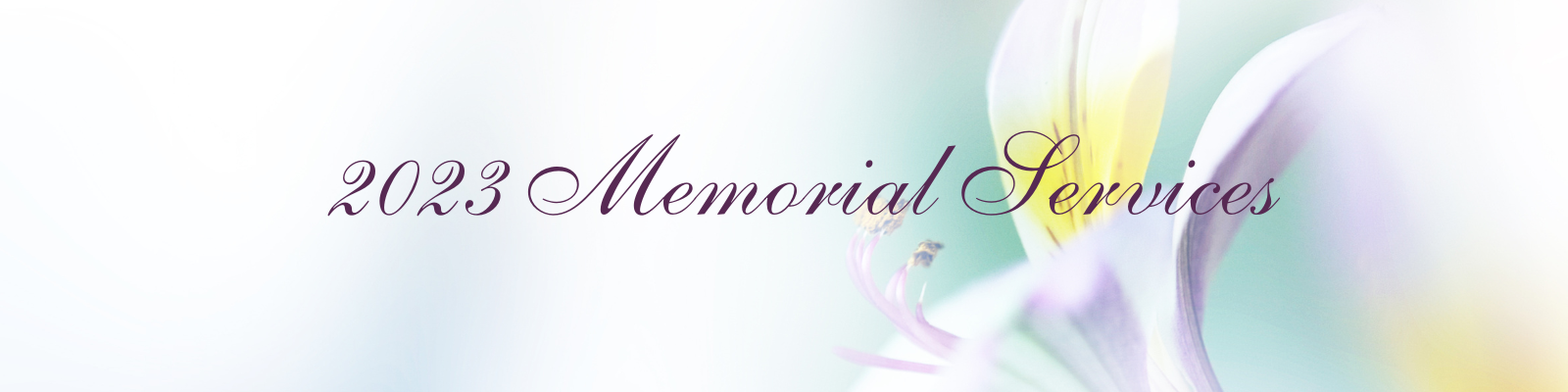 2023 Memorial Services  -  